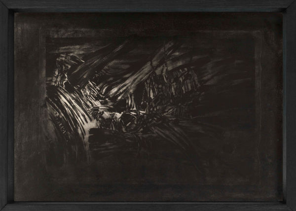 Liliane Dardot e Marcelo Silveira ainda no fluxo do tempo 1, 1989/2025 pigmento sobre litografia 50 x 70 cm (sem moldura) 52 x 72 cm (com moldura)