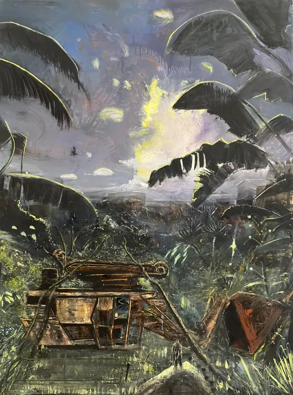 Mateus Moreira Fulgor extinto , 2026 Óleo sobre tela 200 x 150 cm