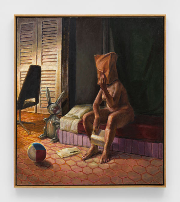 Hugh Steers Official Letter, 1990 Oil on canvas 50 x 44 1/8 in 127 x 112.01 cm