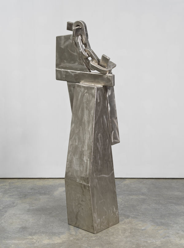 Melvin Edwards Yet to be titled, 2019 Stainless steel 68 x 24 x 12 in (172.72 x 60.96 x 30.48 cm)