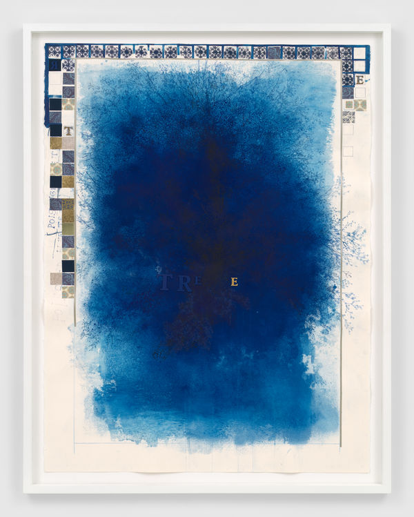 Ricardo Brey Poison Tree, 2020 Mixed media on paper 63 x 47 1/4 in (160 x 120 cm)