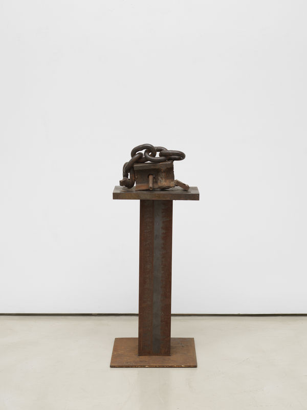 Melvin Edwards Not So Easy, 2019 Welded steel in 2 parts 40 1/4 x 16 3/4 x 9 3/4 in overall (102.2 x 42.5 x 24.8 cm overall)