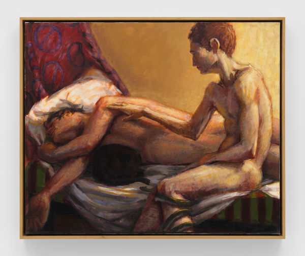 Hugh Steers Sleeping Cat, 1988 Oil on canvas 39 1/2 x 47 1/2 in (100.3 x 120.7 cm)