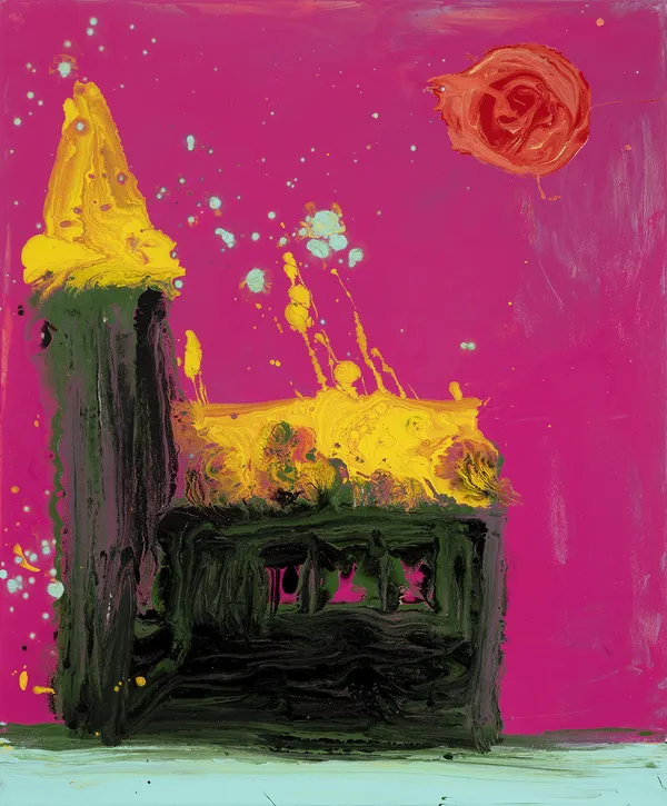Frederik Næblerød, After Eight (burning church), 2025