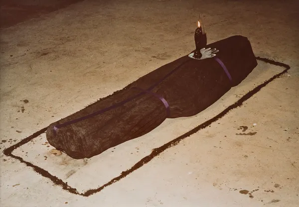 Ana Mendieta, Black Ixchell, Candle Ixchell, 1977
