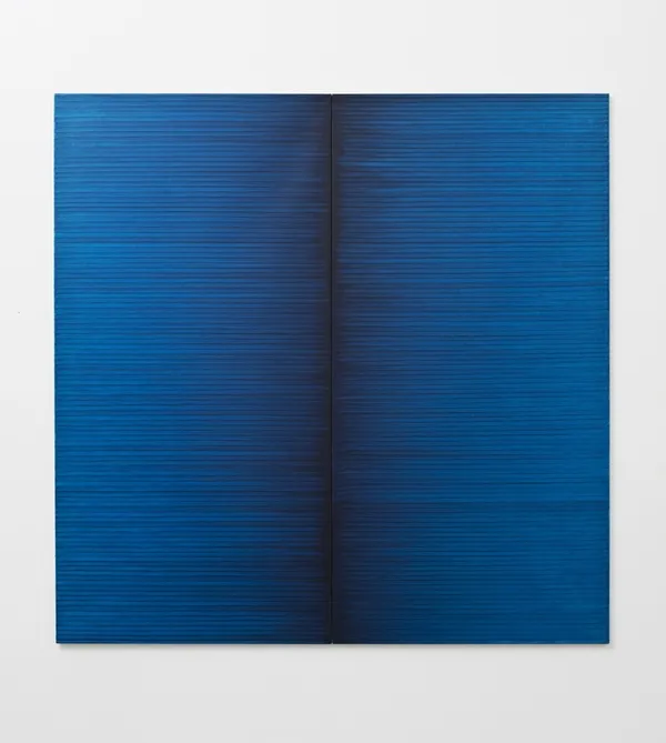 Irma Blank, Radical Writings, Schrift-Atem-Bild, 8-6-92, 1992