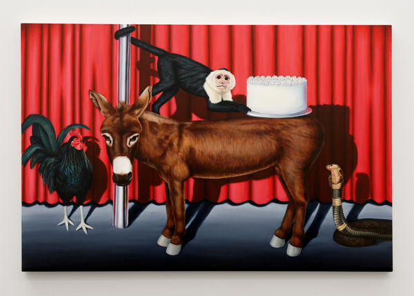 Troy Lamarr Chew II The Freak Show, 2021 Oil on canvas 40 x 60 in 101.6 x 152.4 cm