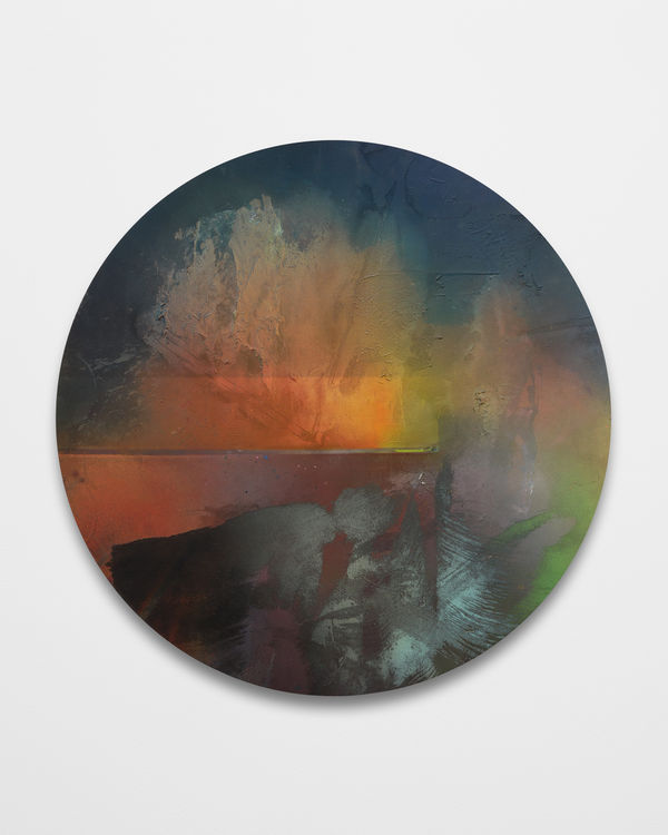 Liam Everett Untitled (yours to find, the ground), 2023 Ink, oil, sand on linen 70 1/2 x 70 1/2 in 179.1 x 179.1 cm