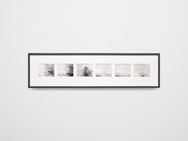 Trevor Paglen Near Dutch Lane (undated), 2024 6 Pigment prints 4 x 5 in each 10.2 x 12.7 cm Framed: 10 3/4 x 40 3/4 in 27.3 x 103.5 cm Edition of 3 plus 1 artist's proof (Edition record)