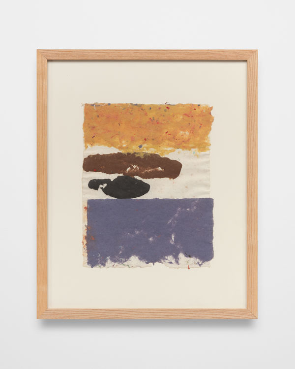 Kikuo Saito Handmade paper #25, 1978 Colored pulp 21 1/2 x 17 1/2 x 1 1/2 in 54.6 x 44.5 x 3.8 cm