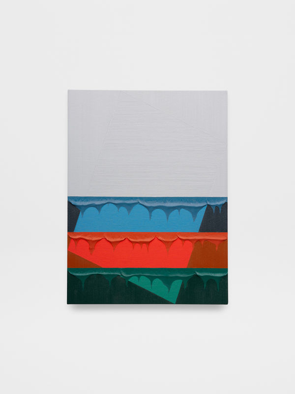 Alex Olson Shell 3, 2025 Oil and modeling paste on canvas 24 x 18 in 61 x 45.7 cm