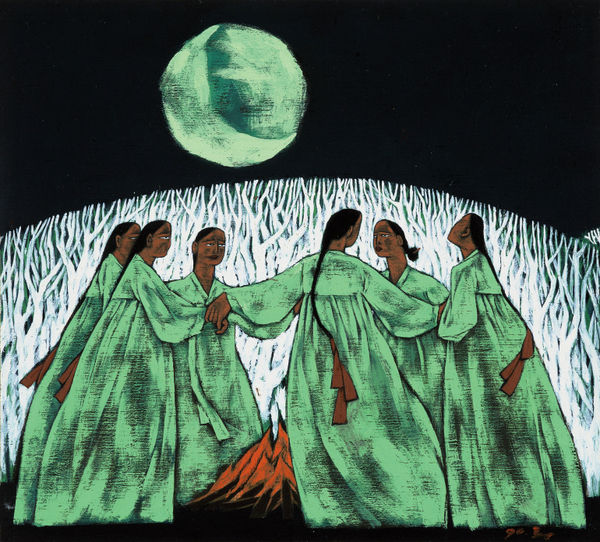 Jin Rilong 金日龍, 组画 1 , 1990