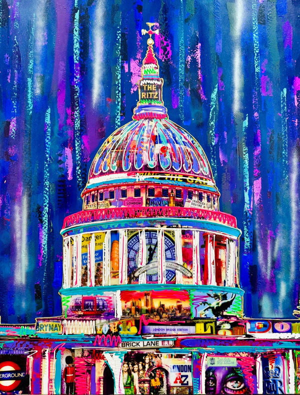 Amber-Jane Raab, St Pauls Raining Blue