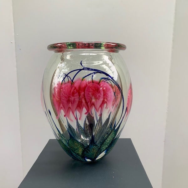 Tim Lotton, Pink Bleeding Heart Vase
