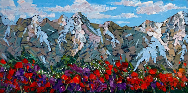 Jeff McKay, Rocky Mountain Bloom 24x48