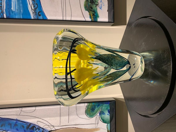 Tim Lotton, Yellow Bleeding Hearts Vase