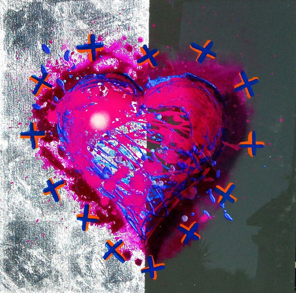 James Jensen, Heart Purple & Grey 10230