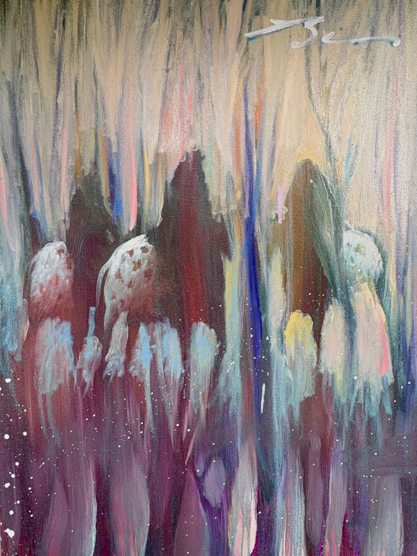 Earl Biss, Passing Through a Back Water Stream 1997