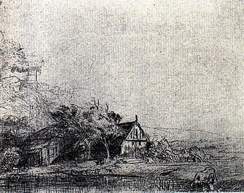 Rembrandt, Landscape With A Cow