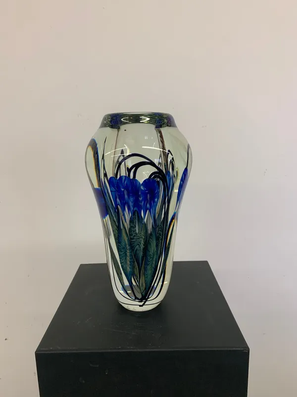 Tim Lotton, Blue Bleeding Heart Vase