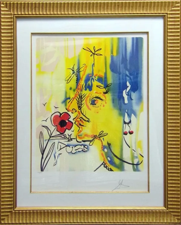 Dali, Fleurs Surrealistes Suite: Vanishing Face