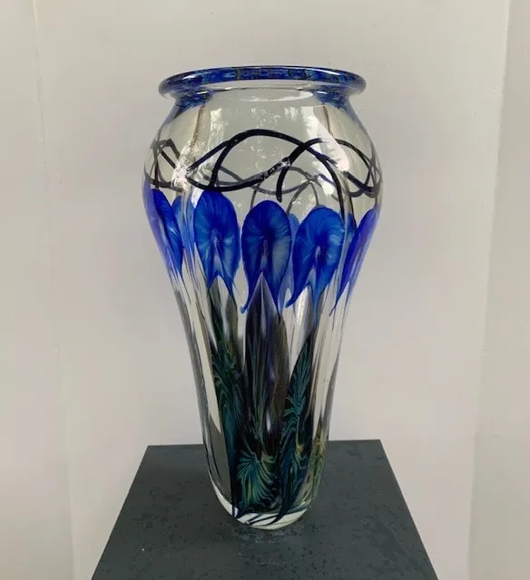Tim Lotton, Blue Bleeding Heart Vase