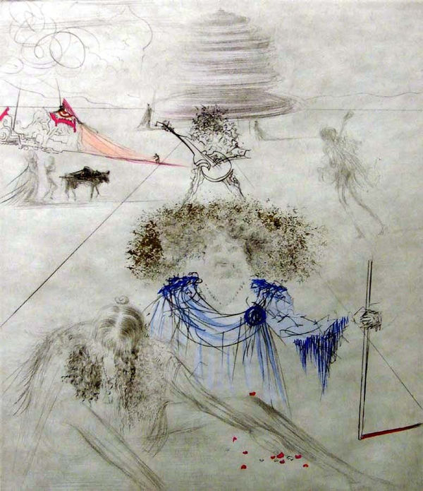 Dali, “Le Vieil Hippie” The Old Hippie