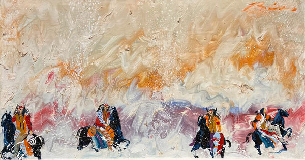 Earl Biss, Five Warriors in Orange 1981