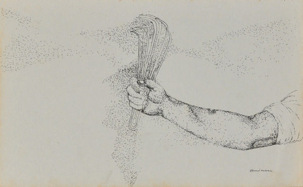 Vikrant Bhise Sanitary Workers I (01), 2022-23 Pen on paper 14 x 21.6 cm 5 1/2 x 8 1/2 in