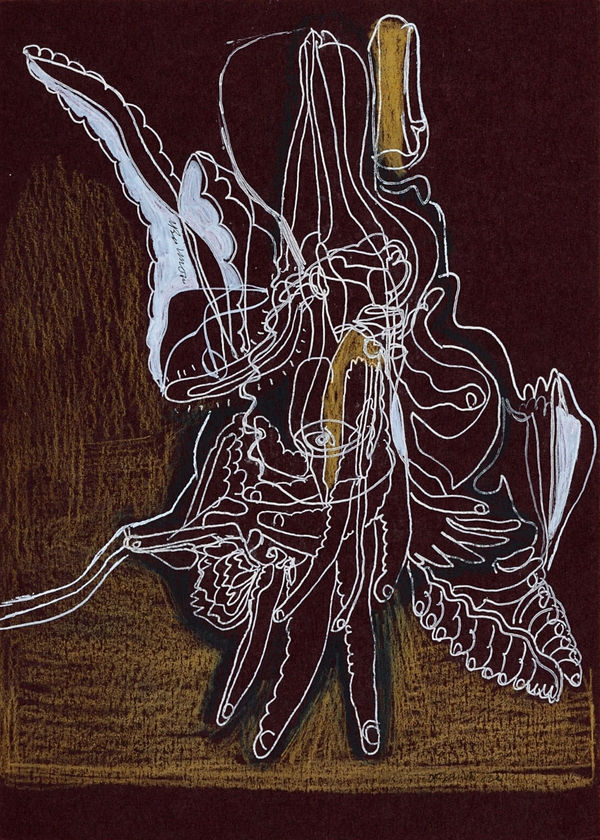 Vikrant Bhise Existence: Conflicts, Poverty 84, 2022 Gouache on paper 17.8 x 12.7 cm 7 x 5 in