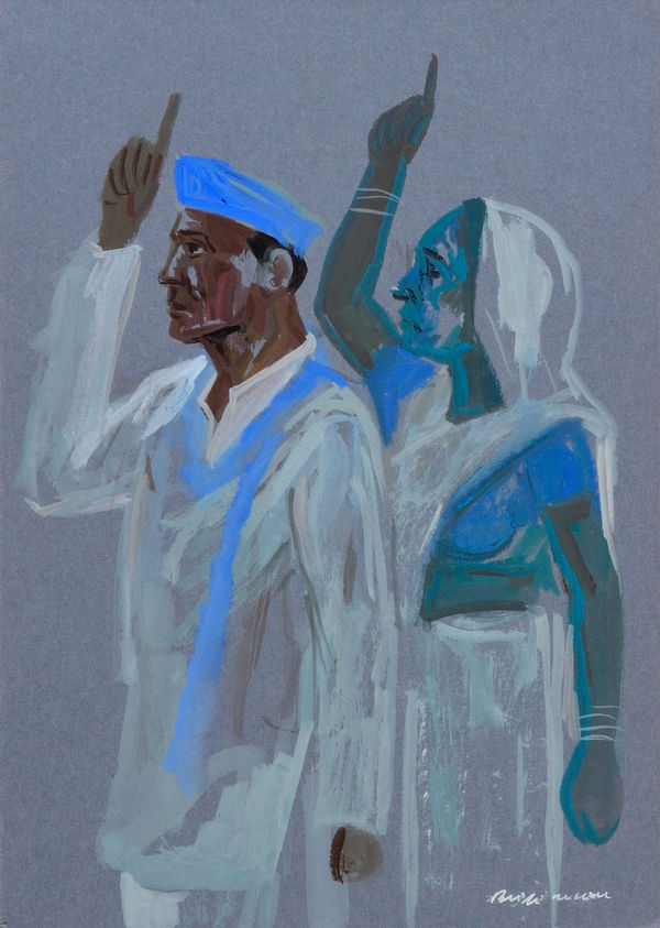 Vikrant Bhise Nibbana VIII, 2023 Gouache on paper 17.8 x 12.7 cm 7 x 5 in