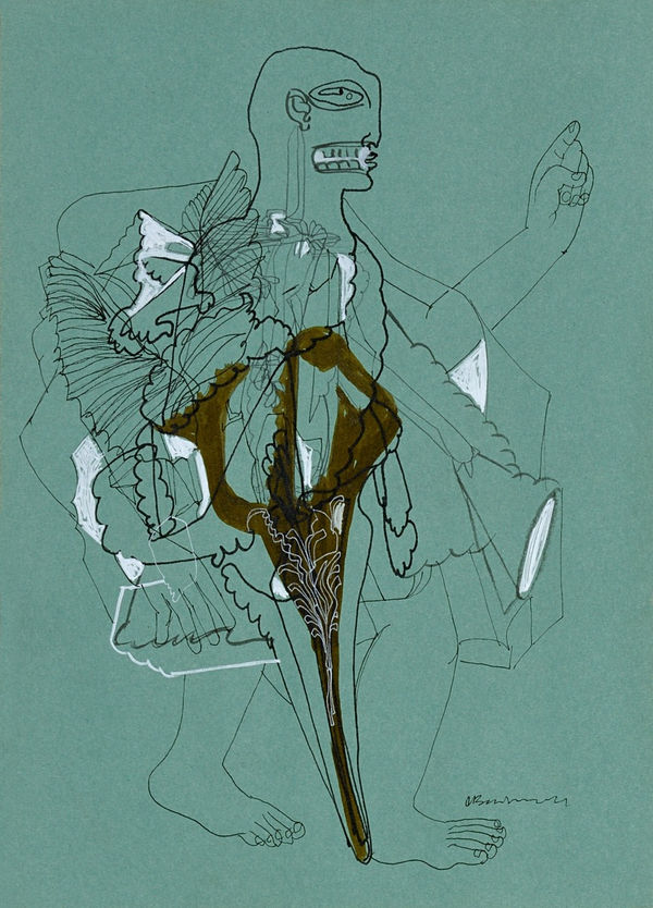 Vikrant Bhise Existence: Conflicts, Poverty 62, 2022 Gouache on paper 17.8 x 12.7 cm 7 x 5 in