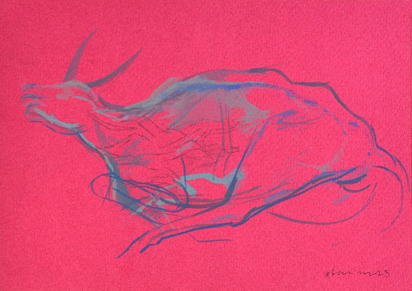 Vikrant Bhise Existence: Conflicts, Poverty 27, 2022 Gouache on paper 17.8 x 12.7 cm 7 x 5 in