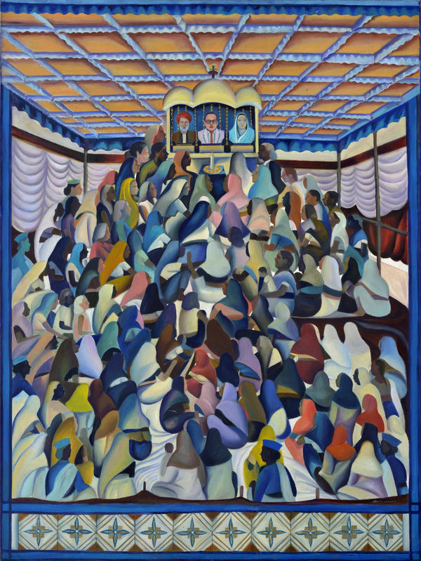 Vikrant Bhise Idols of Humanity, 2023 Oil on canvas 121.9 x 91.4 cm 48 x 36 in