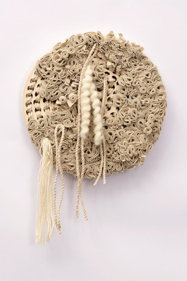 Darshini Dalwadi Atoll - 1, 2025 Felt, wool and cotton 35.5 x 28 x 5 cm 14 x 11 x 2 in