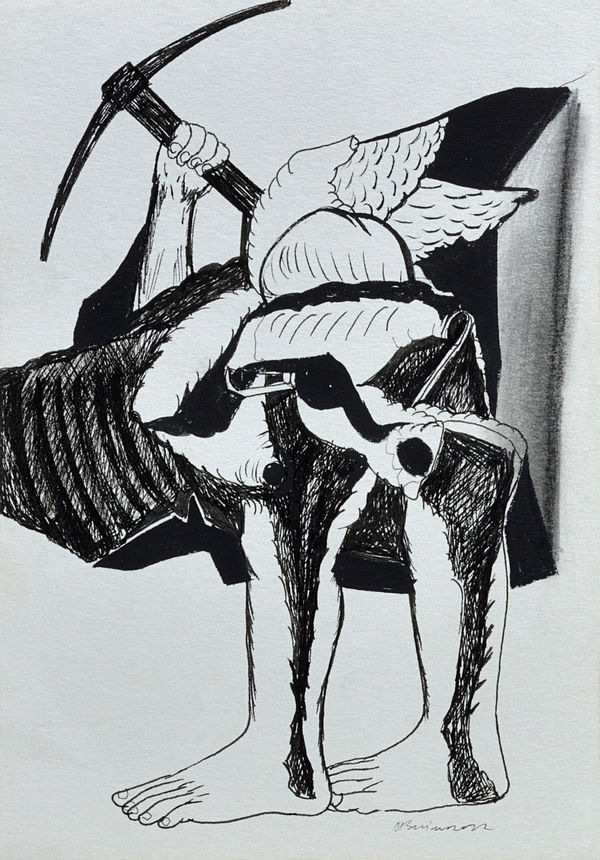 Vikrant Bhise Existence: Conflicts, Poverty 11, 2022 Gouache on paper 17.8 x 12.7 cm 7 x 5 in