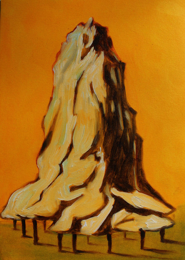 Prabhakar Pachpute Museum Menageries 27, 2020 Oil on paper 20 x 30 cm 7 7/8 x 11 3/4 in