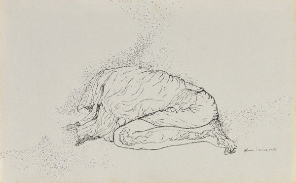 Vikrant Bhise Sanitary Workers I (11), 2022-23 Pen on paper 14 x 21.6 cm 5 1/2 x 8 1/2 in