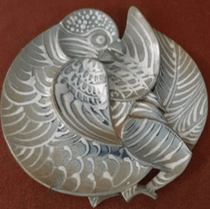 Jyotsna Bhatt Untitled Clay 3.3 x 35 cm 1 1/4 x 13 3/4 in (h X diameter)