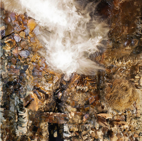 A photographic print by Vivan Sundaram titled White Smoke from the series Terraoptics