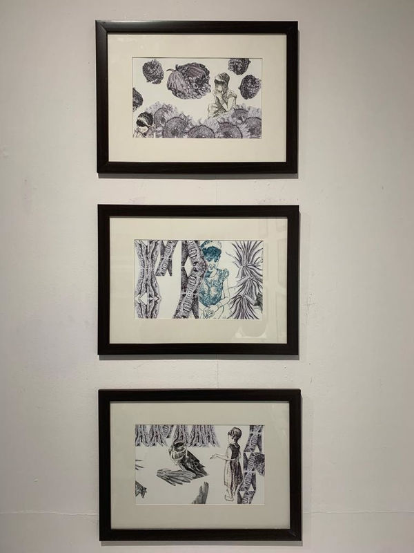 Shefalee Jain Untitled Ink on paper 19 x 31 cm (each) 7 1/2 x 12 1/4 in