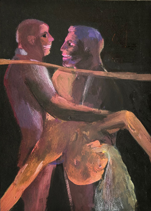 Vikrant Bhise Existance 3, 2021-2023 Mixed media on acid free paper 17.7 x 12.7 cm 7 x 5 in