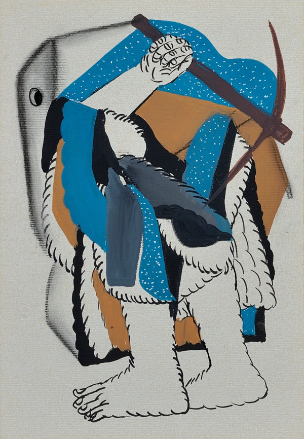 Vikrant Bhise Existence: Conflicts, Poverty 16, 2022 Gouache on paper 17.8 x 12.7 cm 7 x 5 in