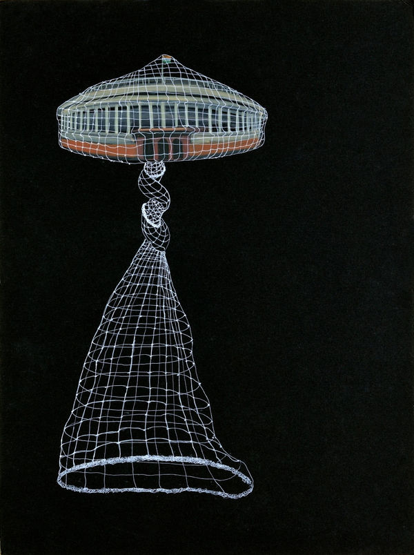 Vikrant Bhise Lockdown II, 2021 Gouache and Rotring pen on paper 27.9 x 21.6 cm 11 x 8 1/2 in