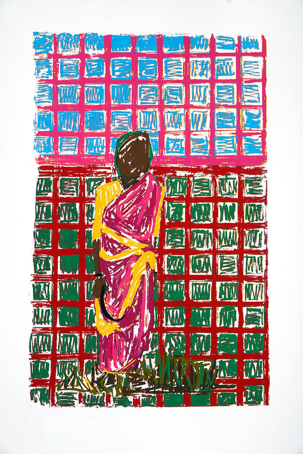 Aban Raza Karmatund Dumka, Jharkhand Serigraph 99.7 x 70 cm 39 1/4 x 27 1/2 in Edition 1 of 8