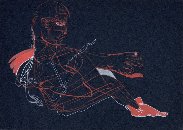 Vikrant Bhise Existence: Conflicts, Poverty 36, 2022 Gouache on paper 17.8 x 12.7 cm 7 x 5 in