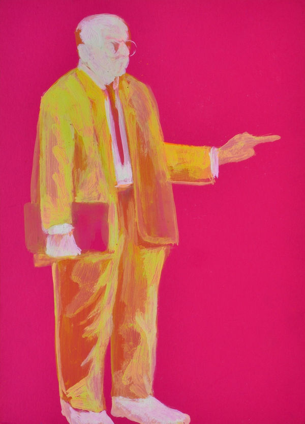 Vikrant Bhise Portraits of Dr. B. R. Ambedkar IX, 2023 Gouache on paper 22.9 x 16.5 cm 9 x 6 1/2 in