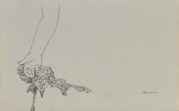 Vikrant Bhise Sanitary Workers I (08), 2022-23 Pen on paper 14 x 21.6 cm 5 1/2 x 8 1/2 in