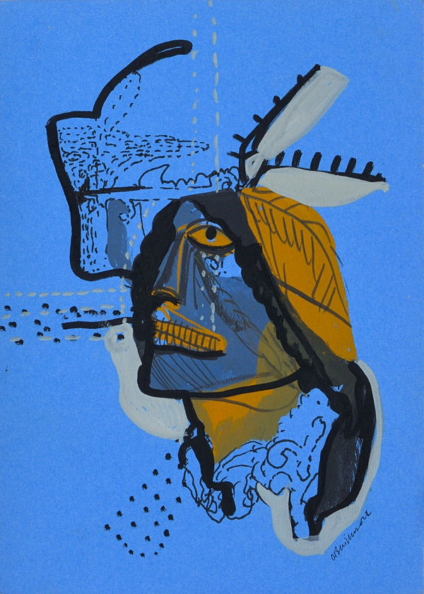 Vikrant Bhise Existence: Conflicts, Poverty 26, 2022 Gouache on paper 17.8 x 12.7 cm 7 x 5 in