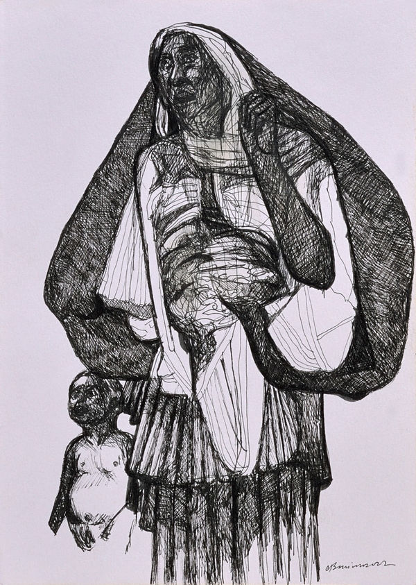 Vikrant Bhise Existence: Conflicts, Poverty 79, 2022 Gouache on paper 17.8 x 12.7 cm 7 x 5 in